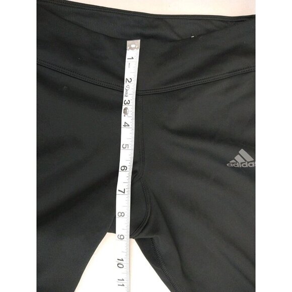 Adidas Running Women’s XS Black Climacool Legging Pants Mesh Ankle Zip - Picture 3 of 15
